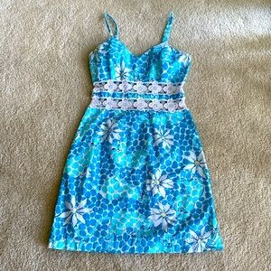 Cute blue and white vintage Lilly Pulitzer dress, 0